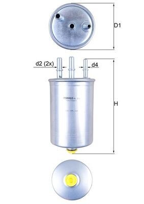 MAHLE KL 511 filtru combustibil foto