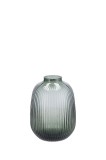 Cumpara ieftin Vaza flori sticla gri 20 x 25 cm