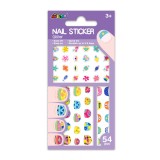 Stickere pentru unghii cu sclipici - Flori