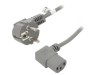 Cablu electric 2m cu ştecăr unghiular și conector IEC C13., Goobay