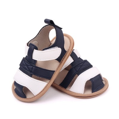 Sandalute bleumarine cu alb pentru baietei - Austin (Marime Disponibila: 3-6 foto