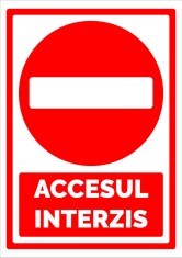 Indicator pentru accesul interzis foto