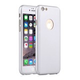 Cumpara ieftin Husa pentru Apple iPhone 6 / Apple iPhone 6S Argintiu cu acoperire completa 360 grade cu folie protectie sticla gratis, MyStyle