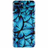 Husa silicon pentru Apple Iphone 8 Plus, Blue Butterfly 101