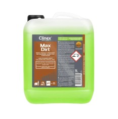 Clinex Maxdirt, 5 Litri, Solutie Fara Spuma, Pentru Suprafete Murdare De Grasime foto