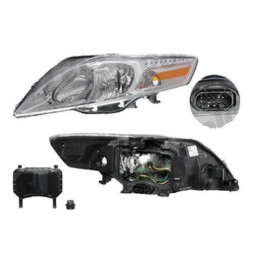 Far Ford Mondeo (BA7) 03.2015, partea stanga fata, tip bec H1+H7+PY21W+W5W, cu motoras, versiuni fara lumini de zi, cu lumini de parcare, TYC 1152