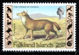 Falkland 1982, Mi #352**, fauna, lup, warrah, MNH! Cota 1,50 &euro;!, Nestampilat