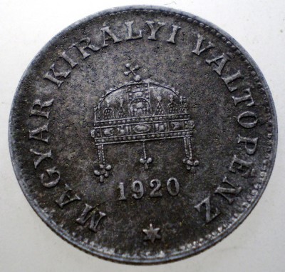F.134 UNGARIA 20 FILLER 1920 KB foto