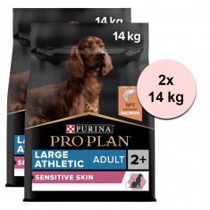 Purina PRO PLAN ADULT Large Athletic Sensitive Skin, 2 x 14 kg