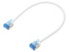 Cablul Patch U/FTP 6a 0,25m LSZH Alb 32AWG, Goobay