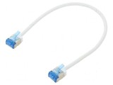 Cablul Patch U/FTP 6a 0,25m LSZH Alb 32AWG, Goobay