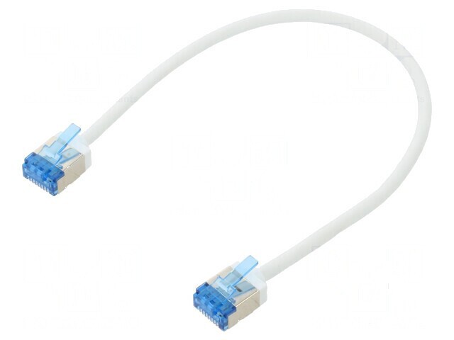 Cablul Patch U/FTP 6a 0,25m LSZH Alb 32AWG