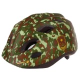Cumpara ieftin Casca Ciclism Copii Cu Led Polisport Army - 52-56 cm, S, Verde Ultimate FactoryBikes