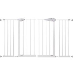 Poarta de siguranta Safety Gate pentru scari, ajustabila 132-141 cm, din otel, alba Household NewTrend