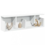 Dulap perete alb 100x20x30 cm lemn prelucrat, raft suspendat, depozitare, economisire spatiu