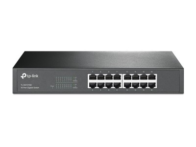 TP-Link TL-SG1016D switch-uri Fara management L2 Gigabit Ethernet (10/100/1000) Negru foto