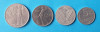 Moneda veche Italia Lot x 4 piese - valori diferite, Europa, Alpaca