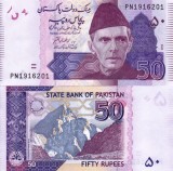 Bancnota Pakistan 50 Rupii 2019 UNC, Asia, Neutilizata