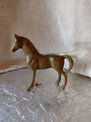 Statuie miniatura cal de bronz foto