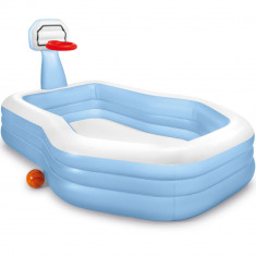 Piscina Gonflabila pentru Copii Intex, cu Minge si Cos de Basket, 201cm