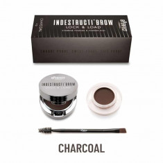 Pomada + Fard + Pensula pentru sprancene BPerfect Indestructi&amp;#039;Brow Lock&amp;amp;Load Eyebrow Pomade&amp;amp;Powder DUO, 4g - 675 Charcoal foto