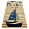 Covor PETIT SAIL barcă, barcă cu p&acirc;nze aur, 240x330 cm