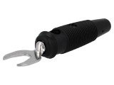 Conector Mufa Furca HIRSCHMANN Negru 60VDC 30A Soclu 4mm Montare Cablu
