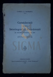 GIURESCU C. CONSTANTIN, CONSIDERATII ASUPRA ISTORIOGRAFIEI ROMANESTI (In Ultimii Douazeci Ani), 1926, Valenii de Munte