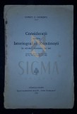 GIURESCU C. CONSTANTIN, CONSIDERATII ASUPRA ISTORIOGRAFIEI ROMANESTI (In Ultimii Douazeci Ani), 1926, Valenii de Munte