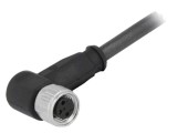 Conector M8 Femeie 3 Pini 90&deg; cu Cablu 1m