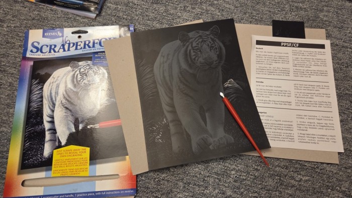 Set scratch art gravura