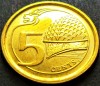 Moneda exotica 5 CENTI - SINGAPORE, anul 2013 * cod 922 A.UNC, Asia