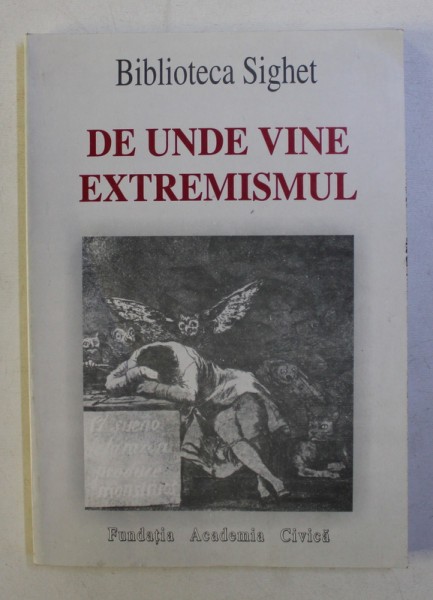 DE UNDE VINE EXTREMISMUL de SABINE HABERSACK , ANA BLANDIANA , 2001