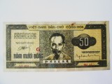 Rara! Vietnam 50 Dong 1950 bancnota din imagini in stare foarte buna la cel mai mic pret
