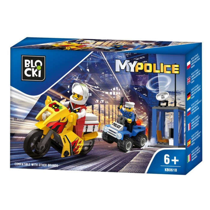 Joc de construit, Urmarire cu masina de politie, 7Toys