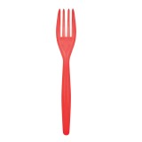 Set 16 furculite de unica folosinta, flippy, din plastic, 15 cm, rosu