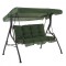 Balansoar de gradina 3 locuri, verde, otel, 167 x 110 x 156 cm, sarcina maxima 210 kg