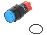 Comutator acţionat prin apăsare SPDT 3A/220VAC ON-(ON), IP40