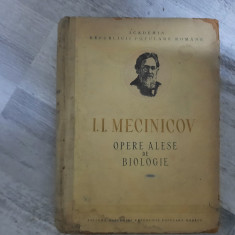 Opere alese de biologie de I.I.Mecinicov