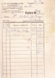 AMS - FACTURA NR. 724 LEIB ZALTZBERG &amp; FII COLONIALE BOTOSANI 1946
