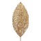 Ramură Decorativă Crăciun, Tulpină Lungă, Culoare Auriu, 65 cm, Glitter