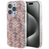 Guess Husa GCube MagSafe iPhone 15 Pro Roz