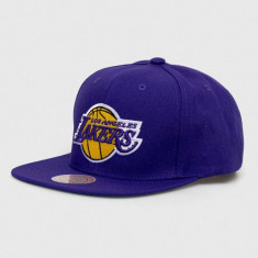 Mitchell&Ness sapca LOS ANGELES LAKERS culoarea violet, cu imprimeu