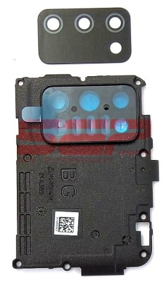 Geam camera cu Rama Samsung Galaxy A03s / A037 BLACK foto