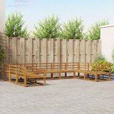 vidaXL Set de canapele de exterior 9 pcs natural Lemn Solid de Acacia 3368182