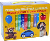 Prima mea biblioteca ilustrata. Primele cuvinte in limba engleza. Cutie 8 carticele - Litera