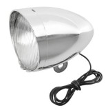 Far Bicicleta Retro Dinam 6V 2.4W AWR1115, Lampa Frontala Plastic cu Reflector Integrat