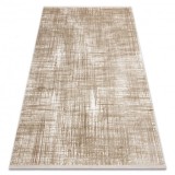 Covor modern DUKE A0357 bej - Vintage, structurat, foarte moale, franjuri, 140x190 cm