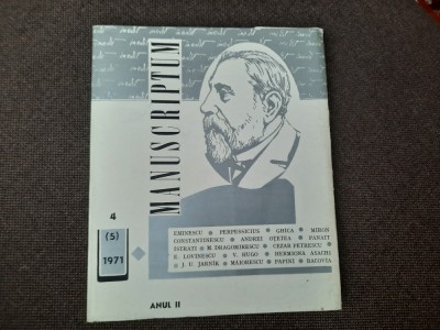 MANUSCRIPTUM NR 4/1971 foto