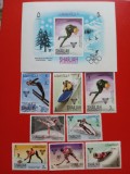 SHARJAH, GRENOBLE - COLIȚĂ + SERIE COMPLETĂ MNH